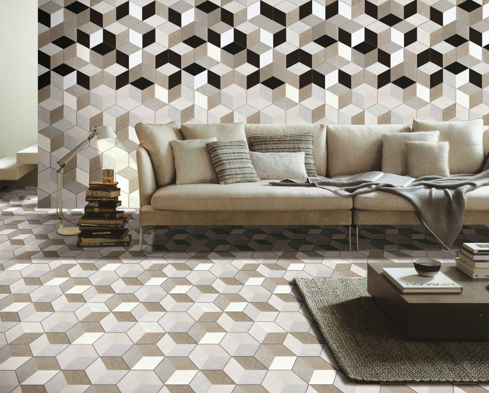 Ceramic Hexagonal Wall Tiles 