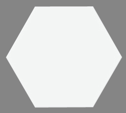 White Hexagon Ceramic Tile
