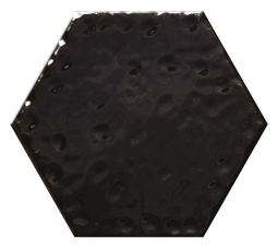 Flooring Black Hexagonal Pattern 