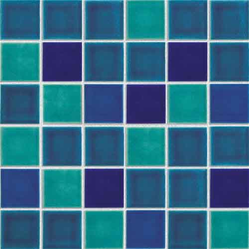 Blue Crackle Porcelain Mosaic Tiles