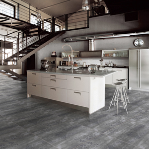 Kitchen Concrete Look Floor Tiles