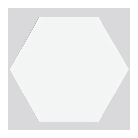 White Hexagon Ceramic Tile
