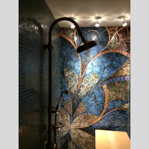 High End Glass Wall Mosaic Design Tile