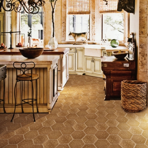 Anti-slip Retro Kitchen Floor Tiles