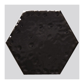 Flooring Black Hexagonal Pattern