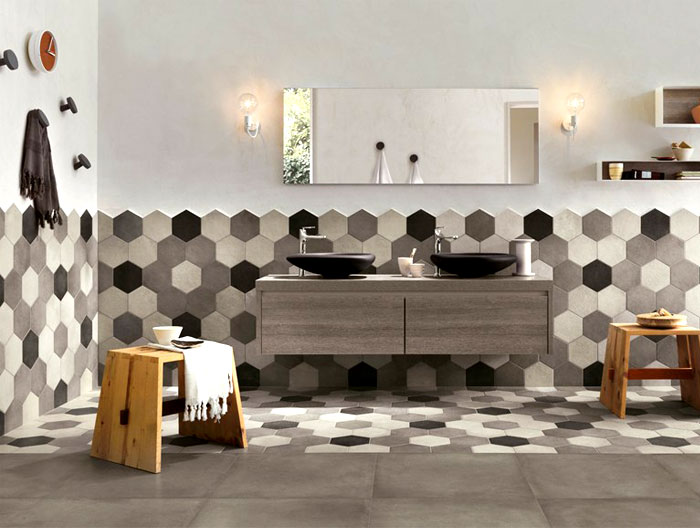 How To Achieve Beauty With Hexagon Bathroom Tile?
